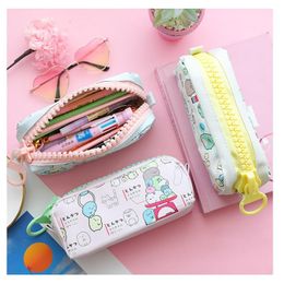 Pencil Bags Kawaii Cartoon Animal Bag Pen Case Big Zipper Storage Pouch Organizer For Pens Stationery Items Gift School Supplies F316