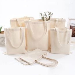 Storage Bags Eco Cotton Shopping Reusable Tote Bag Handbag Foldable Shoulder Fabric Cloth For Market