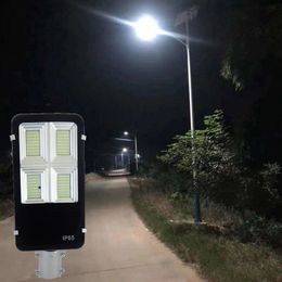 500W Solar Street Lights Outdoor Dusk to Dawn Solar Led Outdoor Light with Remote Control 6500K Security Led Flood Light Yard Garden Street Playground usastar