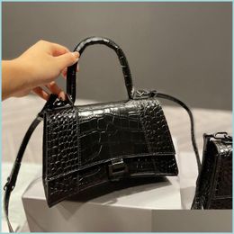 Evening Bags Alligator Totes Bag Women Handbags Purses Cowe Genuine Leather Shoder Highquality Curved Bottom Wallet Fashion Hardware Dhtlk