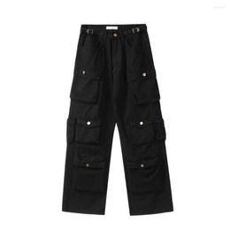 Men's Pants Men Fashion Multi-pocket Wide-leg Cargo Trousers Sweatpants Men's Casual Designer Hip Hop Streetwear