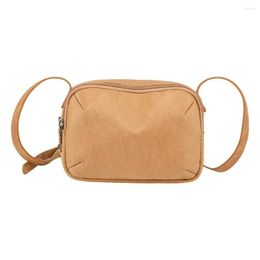 Evening Bags Simple Women Crossbody Bag Solid Colour Dupont Paper Female Underarm Zipper Portable Vintage Elegant For Weekend Vacation