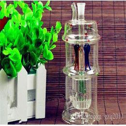 Hookahs Take four water bottles Wholesale Glass bongs Oil Burner Glass Pipes Rigs Smoking Free