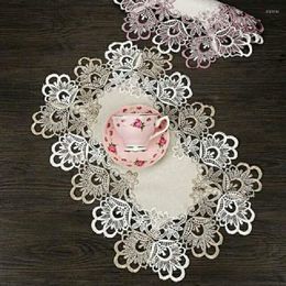 Table Napkin LACE PLACEMATS EMBROIDERY DOIT PAD PLATE BOWL DECORATING FOR DINNING COVER HOME TEXTILE HOUSEHOLD PRODUCTS