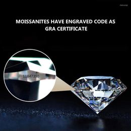 Loose Gemstones Top Selling 0.1 To 12ct D Colour VVS1 Moissanite Certified Pass Diamond Test Moissanita With Engravement Code Gem