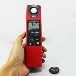 UT381 UT382 Digital Lux Metre Illuminometers Measurement Data Hold Auto Range LUX/FC Luminometer Photometer