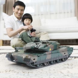 Electric RC Car Rechargeable 1 24 Remote Control Tank 2 4G Military Truck Simulation Toys Rc Tanks for Boys Children Juguetes Para Nios 230323