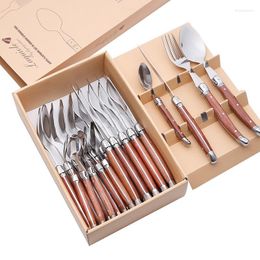 Dinnerware Sets Coffee Buffet Fork Spoon Knife Set Soup Chopstick Serving Table Gold Utensilios De Cocina Dishes