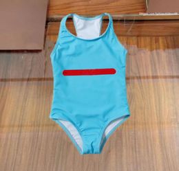 Girls Children One-Piece Swimsuit Designer Kids Baby Summer Girl Print Bikini Swimwear Bathing Beach Clothes