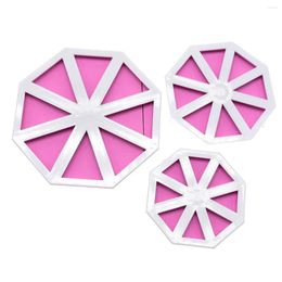 Baking Moulds 3Pcs Triangle Flag Shape Birthday Cake Cutter Sugar Craft Chocolate Pastry Cookie Mould Fondant Kitchen Decorating Tools