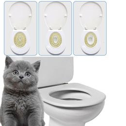 Other Cat Supplies Pet Litter Box Cats Toilet Training Kit PVC Tray Set Professional Puppy Cat Cleaning Trainer Toilet for Cat Training Toilet Seat 230324