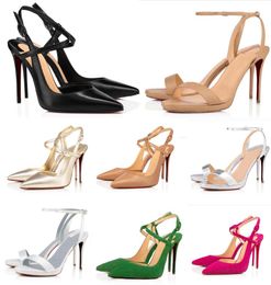 Damen Designer Sandale High Heels Schuhe Jenlove Alta Knöchelriemchen spitzer Zeh so me Rosalie JONATINA Luxuskleid Pumpschuhe Sommersandalen mit Box 35-43Eu