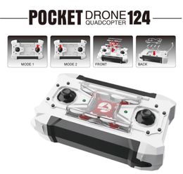 2022 Newest Rc Drone Pocket Drone 4Ch 6 Axis Gyro Quadcopter Rtf Helicopter Toys Fq777-124 Fq777 124 Dron Kids Xmas Gifts