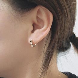 Hoop Earrings Super Cute Gold Colro Plating Small Star Shape Huggie For Women Girl Elegant Gorgeous Daily Casual Jewellery
