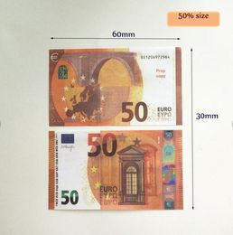 5pack Fake Money Banknote Party Supplies 5 10 20 50 100 200 US Dollar Euros pound Realistic Toy Bar Props Currency Movie Money Fau7719919