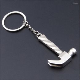 Keychains Creative Key Buckle Gadgets For Men Mini Model Tool KeyChain Ring Novelty Claw Hammer Simulation Tools Chain