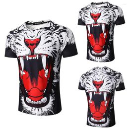 Men's T Shirts Men Blouse Fashion Mens 3D Printing Tees Shirt Short Sleeve T-Shirt Tops