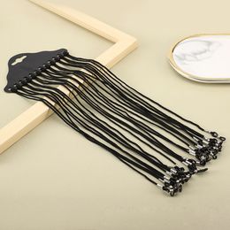 Eyeglasses chains 120pcs Black nylon eyeglasses cord spectacle sunglasses eyewear chain reading glasses holder GC-B 230324