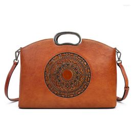 Briefcases Leather Bags For Women 2023 Luxury Handbags Messenger Bag Men Vintage Briefcase Laptop Mens