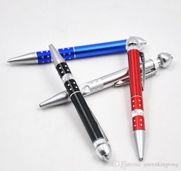 135mm ball pen shaped metal Philtre Herbal smoking Pipe tobacco Hand cigarette holder Pipes With Write Function Tool Accessories ZZ