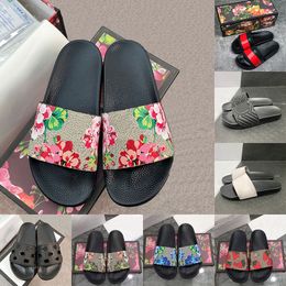 Designer Slipper Mens Womens Slide Men Printing Platform Rubber Mules Sandals Luxury Summer Sandal Beach Ladies Fashion New Women Causal Slippers With Box