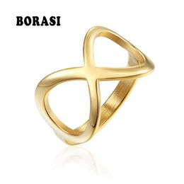 Band Rings Ring Punk Cross Trendy Gold Sliver Colour For Women Fashion Vintage Jewellery Stainless Steel Party