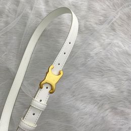 Fashion Smooth Buckle Belt Retro Design Thin Waist Belts for Men Womens Width 2.5CM Genuine Cowhide 4 Colour Optional High Quality ssss