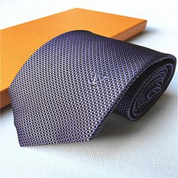 Luxury Designer Men's Letter 100% Tie Silk Necktie black blue Aldult Jacquard Party Wedding Business Woven Fashion Design Hawaii Neck Ties With box