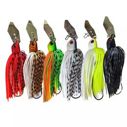 Baits Lures 6PCS Chatter Bait Vibrating Spinner Bait Blade Jig Dancer Weedless Fishing Lure Buzzbait Wobbler Predator Bass Pike Walleye Fish 230323