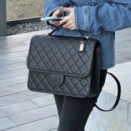 Designer bag 22 chain ling lattice model of Cambridge backpack bag fashion leather handbag