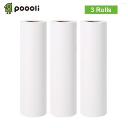 Rolls Poooli 110 30mm White Thermal Paper Roll BPA-Free Long-Lasting 10-Years For L3 Portable Printer