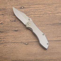 Top Quality G3510 Pocket Folding Knife 8Cr18Mov Satin Drop Point Blade Stainless Steel Handle Outdoor EDC Pocket Folder Knives