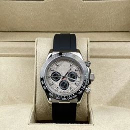 Com os relógios originais da caixa, assista 40mm 2813 movimento mecânico automático relógio luminoso safira 904l Rubber Sports Wind Fashion Watches Montre de Luxe