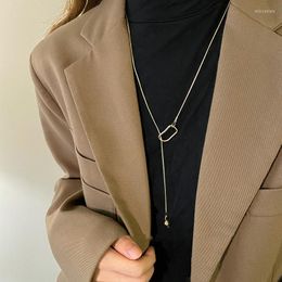 Chains Silver Color Ball Necklaces For Women Korean Fashion Aesthetic Sexy Accessories Luxury Designer Women's Clothing 2023