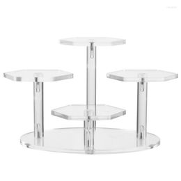 Hooks Display Cupcake Acrylic Riser Risers Stands Clear Stand For Dessert Rack Cup Cake