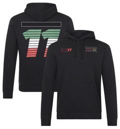 Formula 1 racing suit team 2023 F1 hooded sweater No.11 sports hoodie for male and female racers