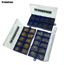 Fishing Hooks 500pcs/set #3~#12 Carp Fishing Hooks High Carbon Steel Freshwater Fish Hook Golden Black Silver Fishhooks With Retail Box P230317