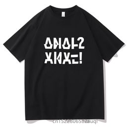 Mens TShirts Funny Letter Men Black Cotton Tshirt Unisex 11 Colours O Neck Print Tops Tee Boy Girl Summer Cotton Clothes Drop 230323