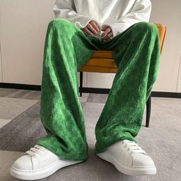 Men's Pants Plaid Straight Oversize Men Casual Fashion Brand Hip Hop Trousers For Female Harajuku Korean Clothing 230324
