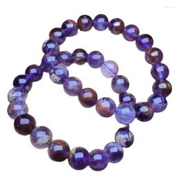 Strand Crystal Clear Purple Ghost Bracelet Is Suitable For Men And Women To Wear Elastic String Beads Jewelry