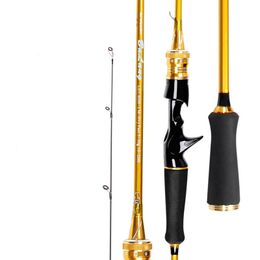 Boat Fishing Rods Gold Black 1.8m Casting Spinning Fishing Rod travel vara de pesca street boat lure Wt. 10-30g M/MH fishing Rod for Fishing 230324