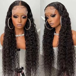 Wig front lace small curly middle split long curly hair Women's fashion explosive head chemical Fibre headgear230323