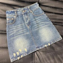 Plus size Dresses Designer Letter Badge Women Denim Skirts Dress Fashion High Waist Short Skirt Hiphop Streetwear Girls JQMX