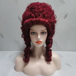 Cosplay Wig Halloween Wig model Wig Red Deep Red