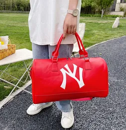 American Travel New Large Capacity Travel Bag Fashion Letter Shoulder Messenger Bags Lightweight Waterproof Hand Luggage Gym Bag