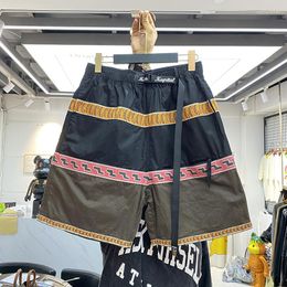 Men's Shorts KAPITAL MAN Loose Summer Men Women 1:1 Webbing Stitching Tide Brand Retro Casual Pants