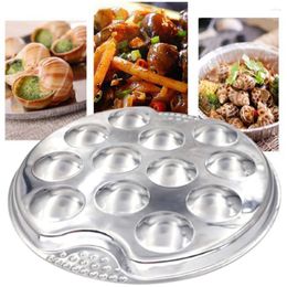 Tools 80%Escargot Plate Easy Clean 12-Holes Heat-resistant Lightweight Server Snail For Escargot