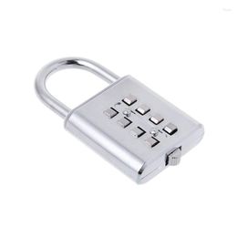 Storage Bags 4 Digit Security Code Padlock Mini Shackle Lock Set Your Own Combination