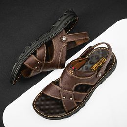 Sandals Sandal Shoe Men Male Leather Luxury Summer Shoes Sandalias De Hombre Mens Beach 39 S Sandalhas Masculina SandalSandals