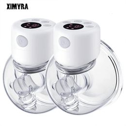 Breastpumps XIMYRA S12 Hands Free Electric Pumps Mother Milk ctor Portable Air Pump Wearable Wireless pump 230323